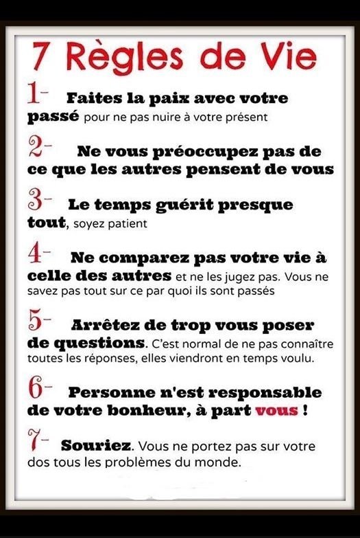 7 Regles De Vie Sante Forum Fr